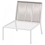 Section 1 place, extérieur, blanc/beige