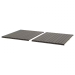 Plateau table, extérieur, gris foncé, 86x72 cm