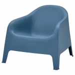 Fauteuil, extérieur, bleu foncé