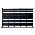 Panneau clôture fer L. 180cm x H. 108cm - noir mat - ALOES