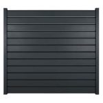 Clôture aluminium persienne - Longueur 2m x H. 188cm - A sceller