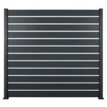 Clôture aluminium ajourée - H. 188cm x Longueur 2m