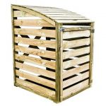 Cache poubelle simple en bois