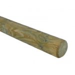RONDIN pour clôture Ranch avec poteau percé - Ø8cm - L3m - Classe 4