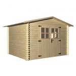 Abri de jardin bois 9m², Ep. 19mm - LUGNY