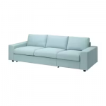 Housse pour convertible 3 places, av accoudoirs larges/Saxemara bleu clair