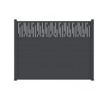 Clôture aluminium pleine - Lg 2m x H. 158cm - A sceller - GOLD