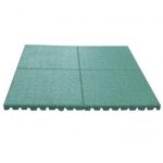 Dalle de protection verte pour aire de jeux enfant 100 x 100 cm