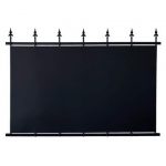 Panneau clôture fer L. 180cm x H. 124cm - noir mat - LILA