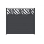 Clôture aluminium pleine - Longueur 2m x H. 188cm - TRAPEZE