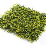 Lot 4 haies artificielles clipsables - 50 x 50cm - imitation buis