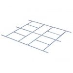 Structure plancher pour abri de jardin métal 10.85m²