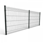 Kit 5m x H. 1,7m grillage rigide gris - Maille 200 x 55mm - A sceller