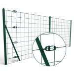Kit 20m grillage soudé vert | A sceller | Maille 100 x 100mm | H. 1m