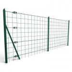 Kit 20m grillage soudé vert | A sceller | Maille 100 x 100mm | H. 1.5m