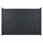 Clôture aluminium pleine - Longueur 2m x H. 158cm - A sceller