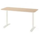 MITTCIRKEL / ALEX Bureau, effet pin/blanc, 120x60 cm