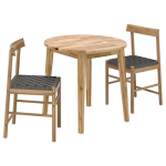 Table et 2 chaises, acacia/acacia, 80 cm