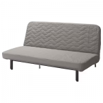 Canapé 3 places convertible, avec matelas en mousse/Knisa gris/beige