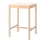 Table de bar, bouleau, 75x75 cm