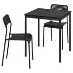 FREDDE Bureau gamer, noir, 140/185x74x146 cm